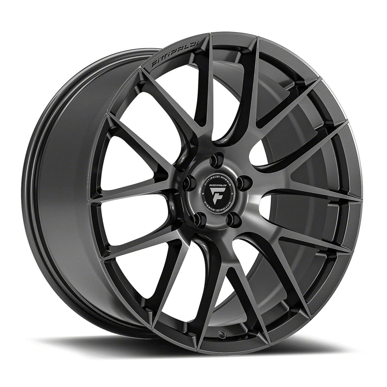 Fittipaldi 360 Gloss Graphite Wheel; Rear Only; 20x10; 42mm Offset (24-26 Mustang)