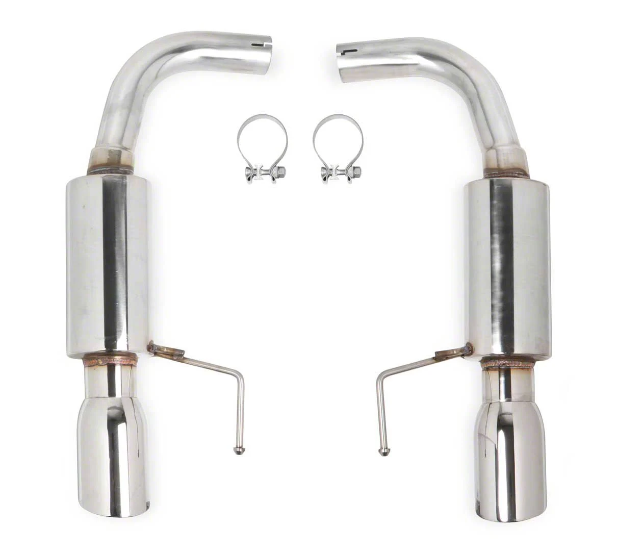 Flowtech Axle-Back Exhaust with Polished Tips (15-23 Mustang EcoBoost w/o Active Exhaust)