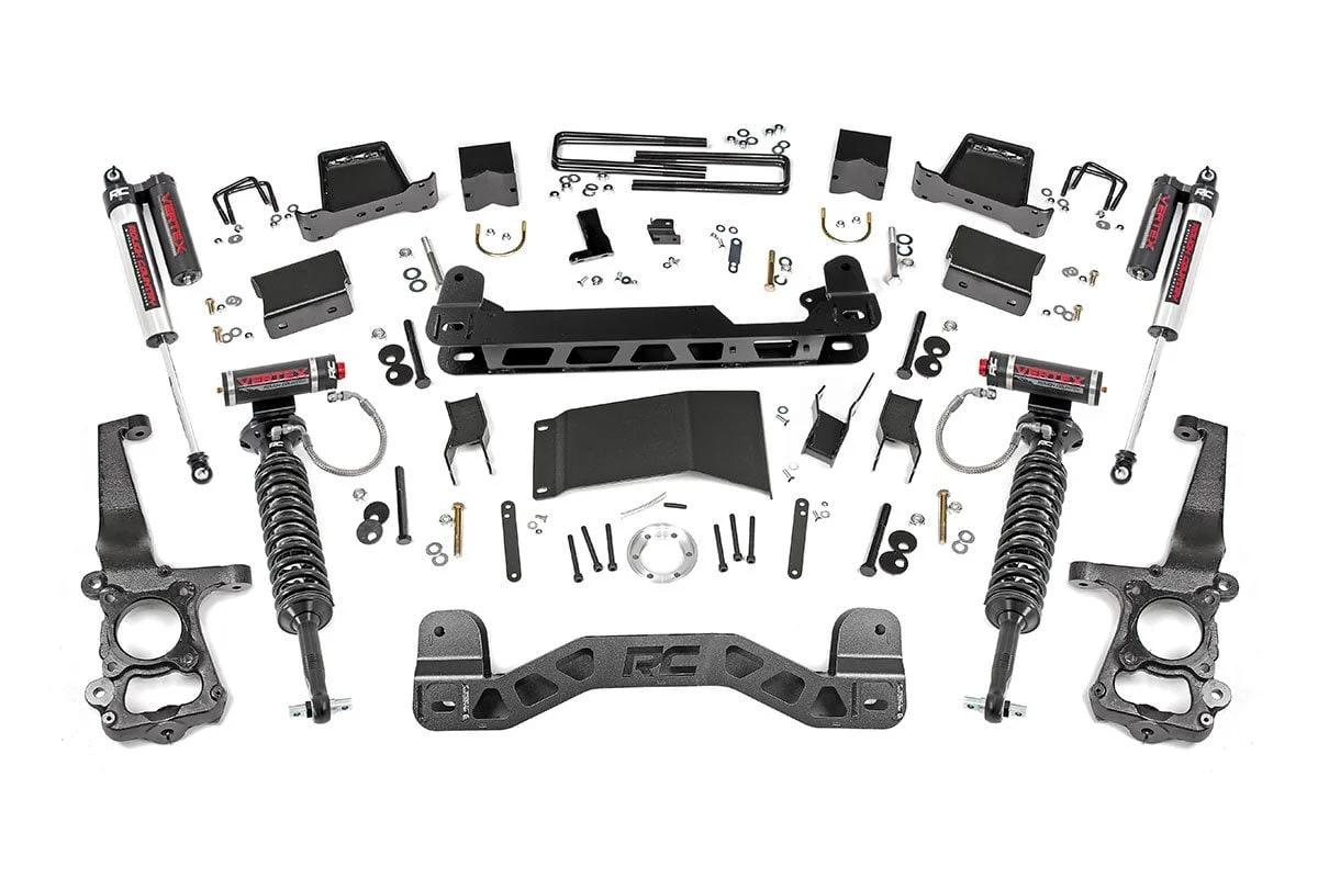 6 Inch Lift Kit | Coilovers & Shocks | Ford F150 4WD| 2015-2020 | Rough Country | 55750