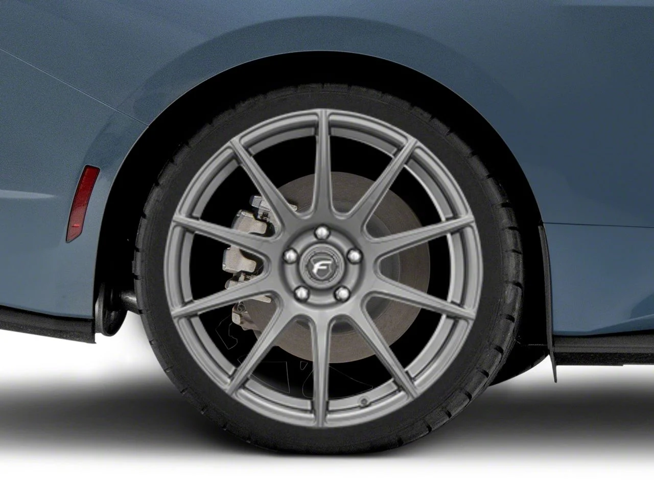 Forgestar CF10 Monoblock Gunmetal Wheel; Rear Only; 20x11; 56mm Offset (24-26 Mustang)