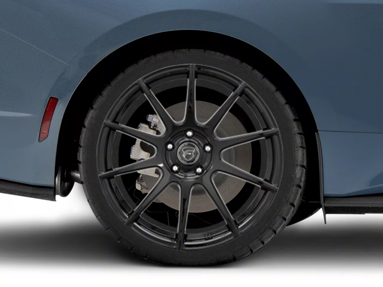 Forgestar CF10 Monoblock Piano Black Wheel; Rear Only; 20x11; 56mm Offset (24-26 Mustang)