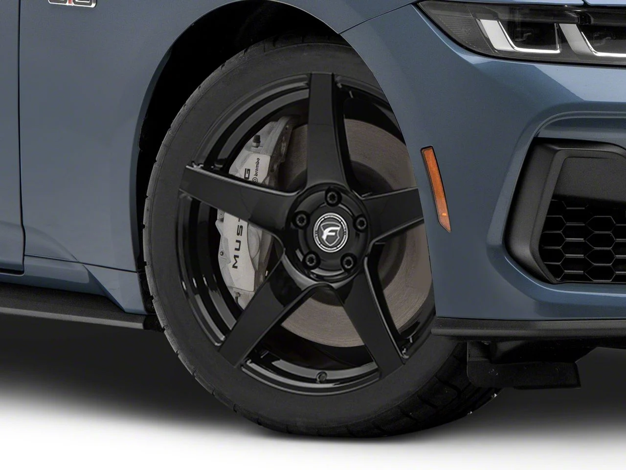 Forgestar CF5 Monoblock Piano Black Wheel; 19x9; 35mm Offset (24-26 Mustang)
