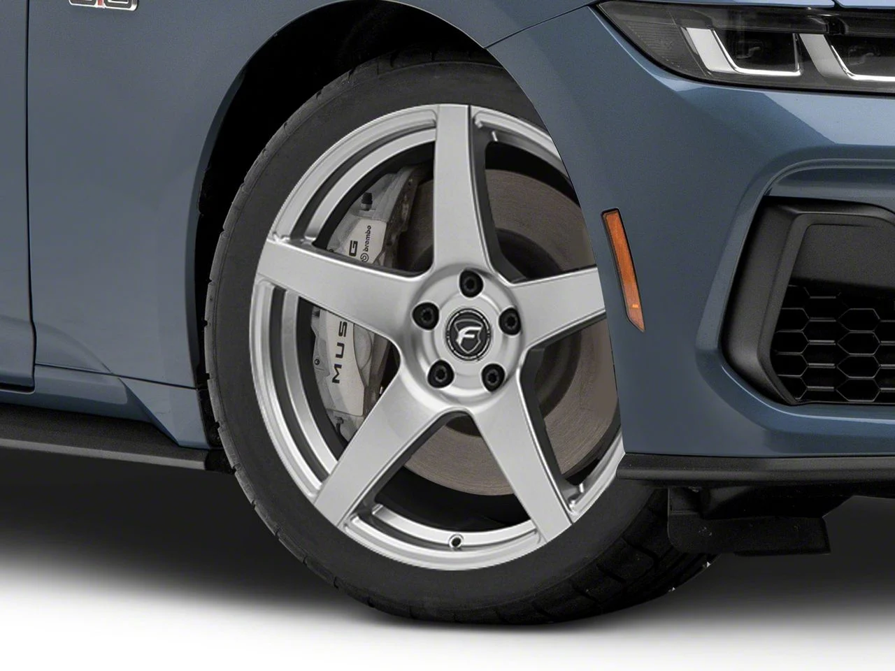 Forgestar CF5 Monoblock Silver Wheel; 19x9.5; 29mm Offset (24-26 Mustang)