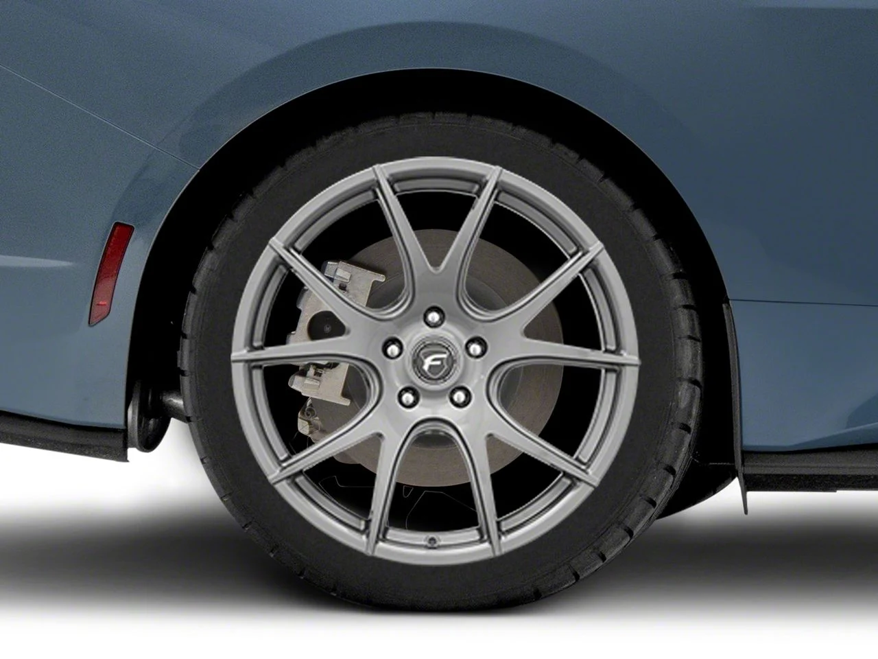Forgestar CF5V Monoblock Gunmetal Wheel; Rear Only; 19x10; 42mm Offset (24-26 Mustang)