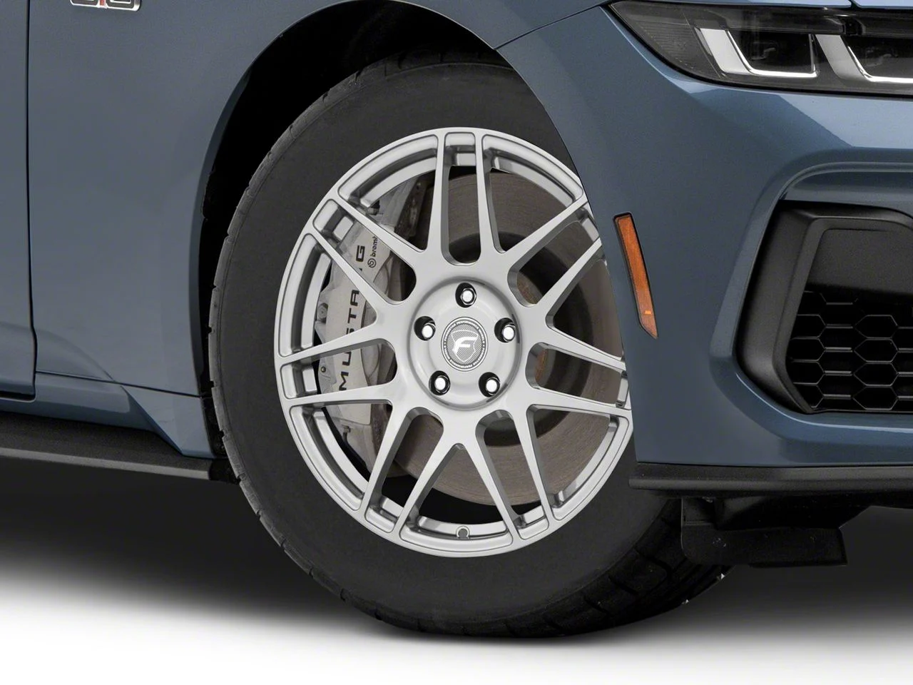Forgestar F14 Drag Gunmetal Wheel; Front Only; 17x7; 6mm Offset (24-26 Mustang GT w/o Performance Pack, EcoBoost)