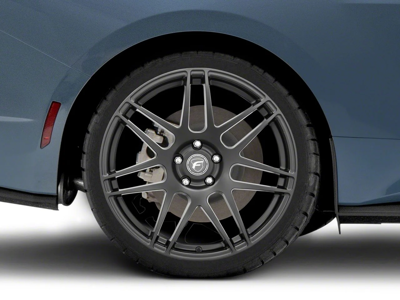 Forgestar F14 Monoblock Deep Concave Matte Black Wheel; Rear Only; 20x11; 55mm Offset (24-26 Mustang)