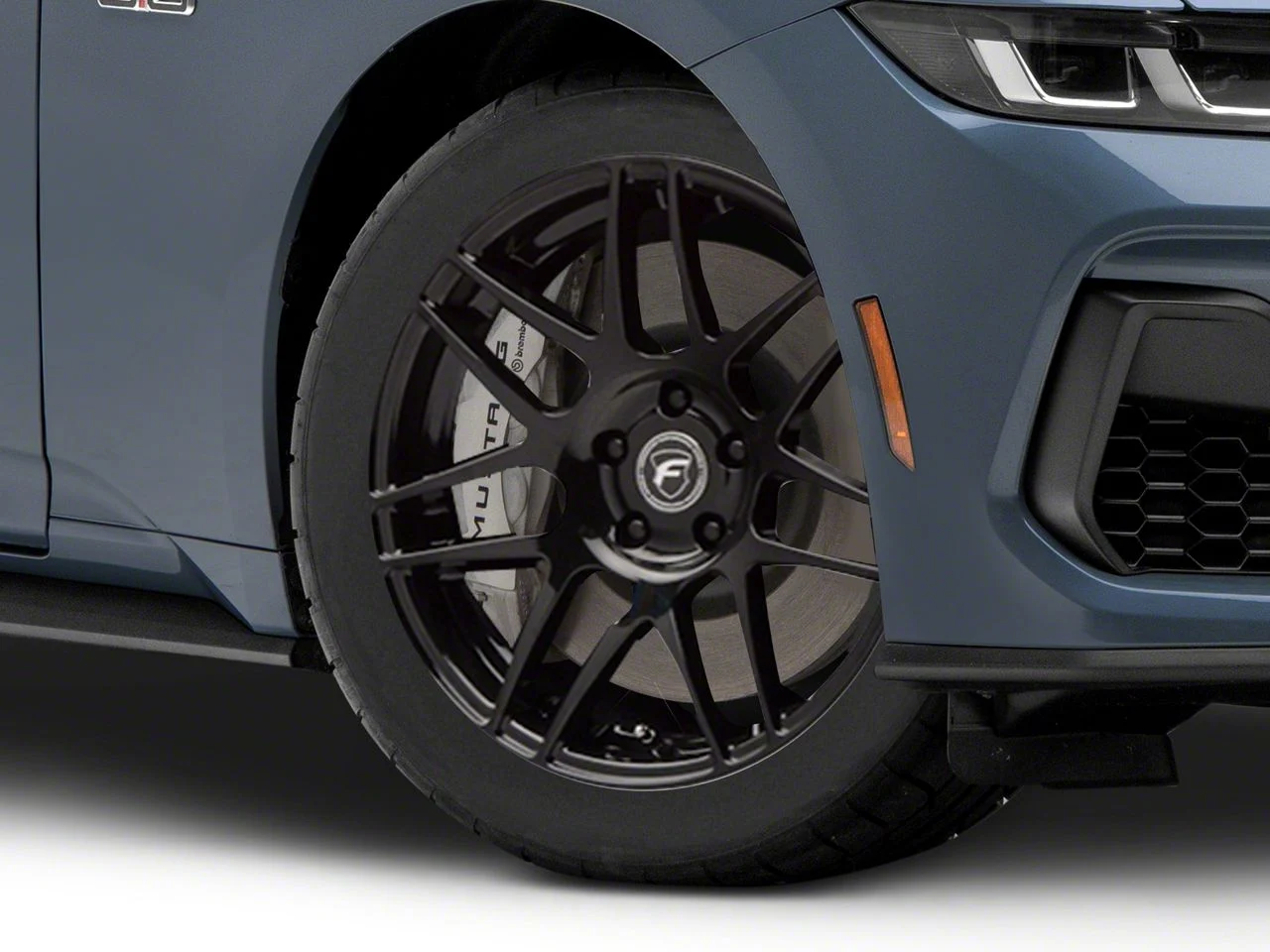 Forgestar F14 Monoblock Piano Black Wheel; 18x9; 35mm Offset (24-26 Mustang EcoBoost w/o Performance Pack)