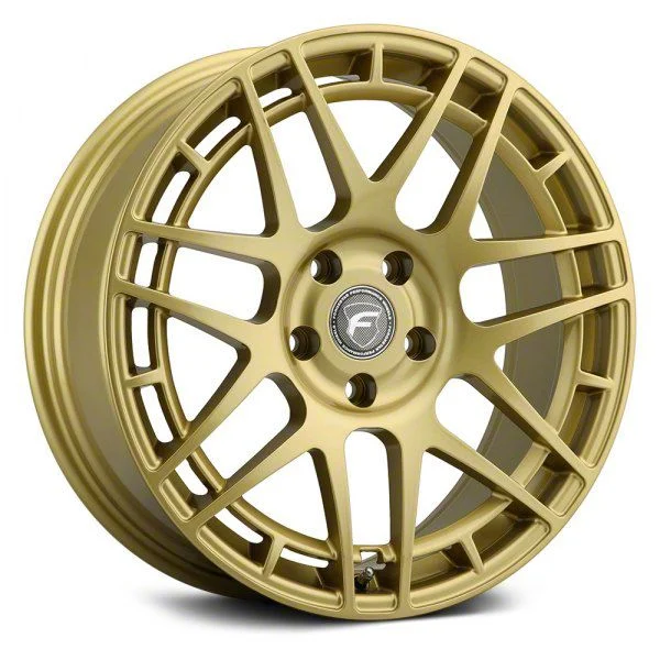 Forgestar F14C Semi Concave Gloss Gold Wheel; 18x8.5; 38mm Offset (24-26 Mustang EcoBoost w/o Performance Pack)