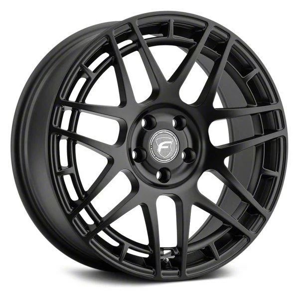 Forgestar F14C Semi Concave Satin Black Wheel; 18x9.5; 35mm Offset (24-26 Mustang EcoBoost w/o Performance Pack)