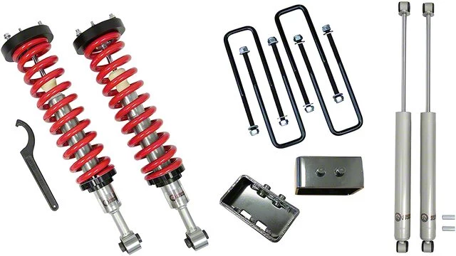 Freedom Offroad 1 to 4-Inch Adjustable Front Coil-Overs with 3-Inch Rear Lift Blocks (04-13 F-150, Excluding Raptor)