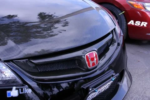 2006-2011 Honda Civic 4DR JDM MG-Style Carbon Fiber Front Grille