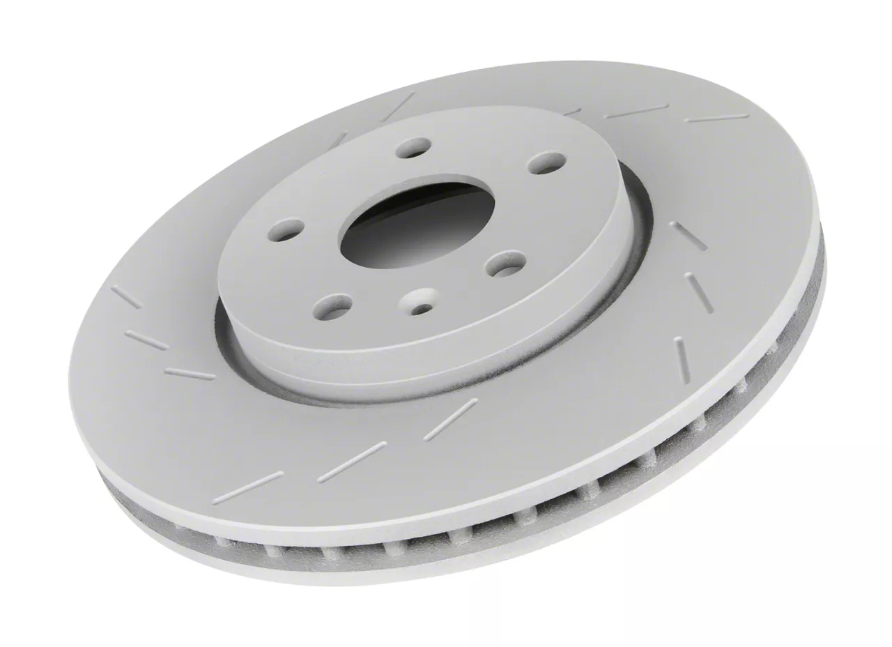 Frozen Rotors Slotted Rotor; Front Driver Side (05-10 Mustang GT; 11-14 Mustang V6)