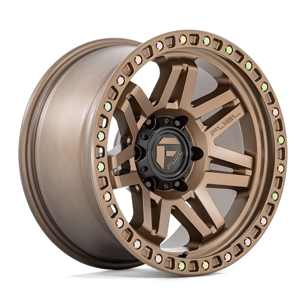 Fuel Wheels Syndicate Full Matte Bronze 6-Lug Wheel; 17x9; 1mm Offset (07-13 Silverado 1500)