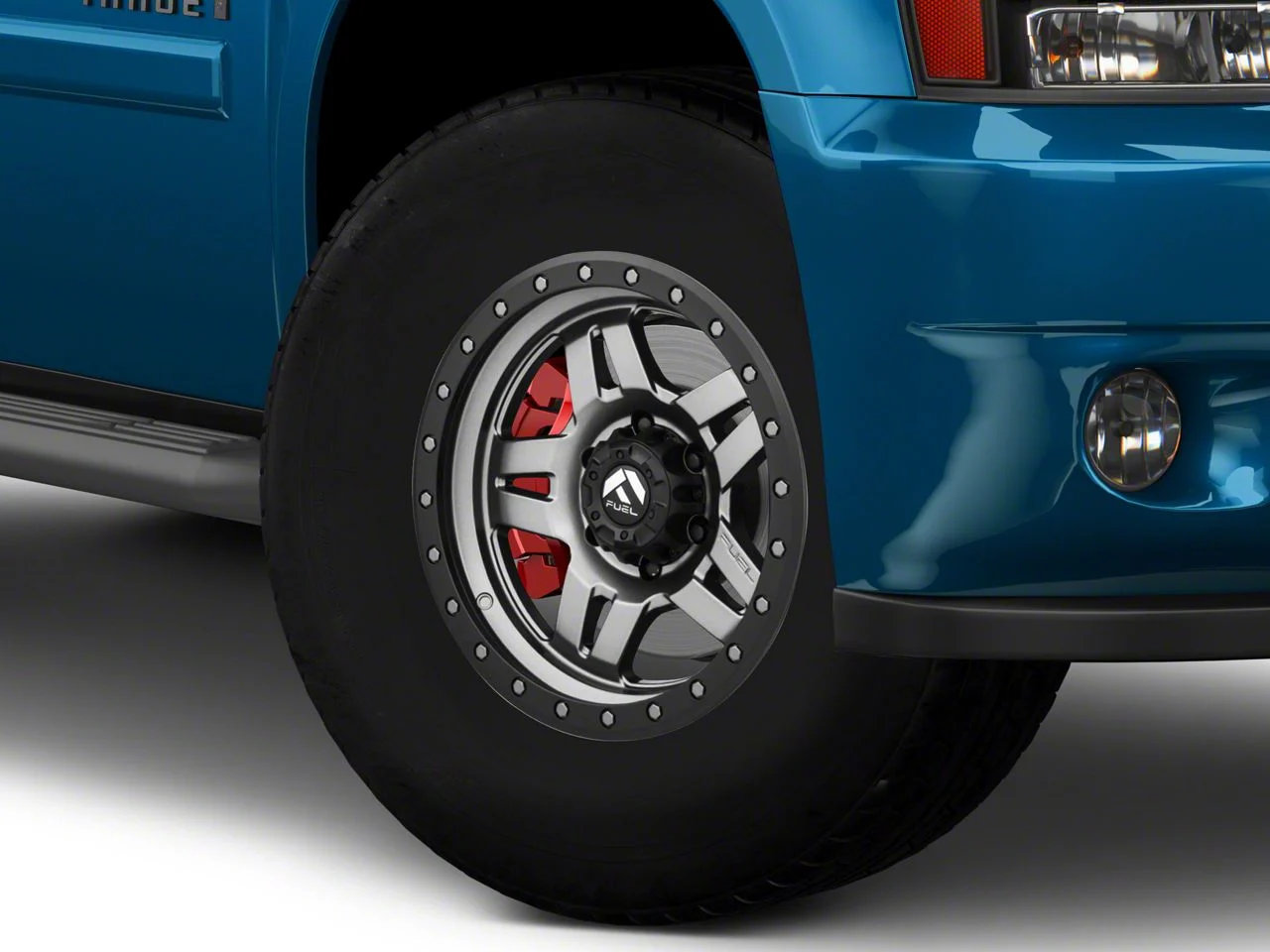 Fuel Wheels Anza Anthracite with Black Ring 6-Lug Wheel; 17x8.5; -6mm Offset (07-14 Tahoe)