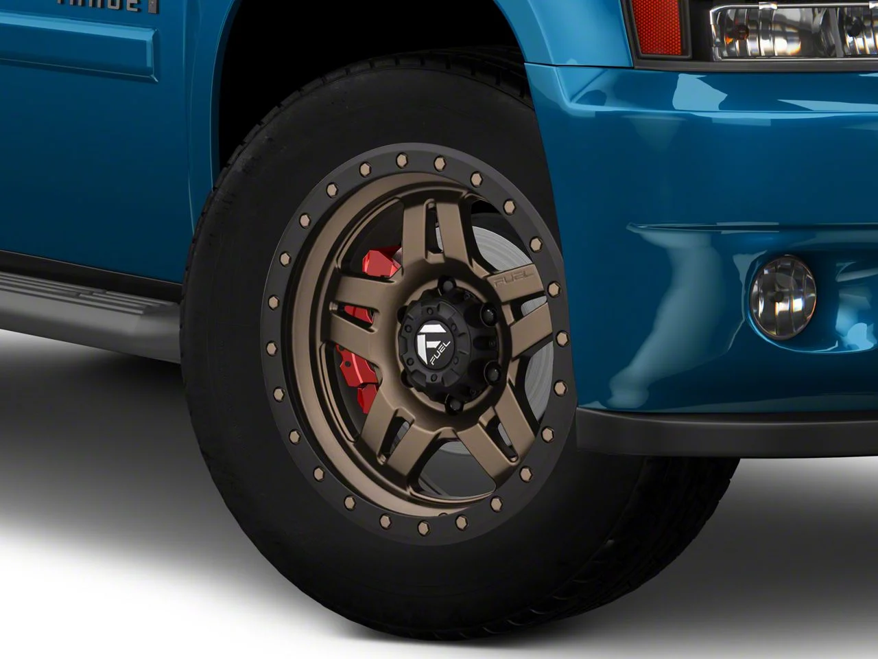 Fuel Wheels Anza Matte Bronze with Black Ring 6-Lug Wheel; 20x9; 1mm Offset (07-14 Tahoe)