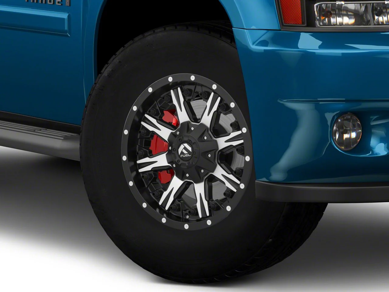 Fuel Wheels NUTZ Matte Black Machined 6-Lug Wheel; 18x9; 1mm Offset (07-14 Tahoe)