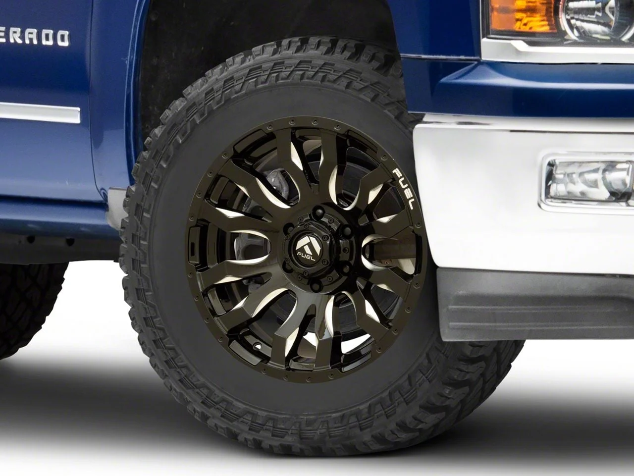 Fuel Wheels Blitz Gloss Black Milled 6-Lug Wheel; 20x9; 20mm Offset (14-18 Silverado 1500)