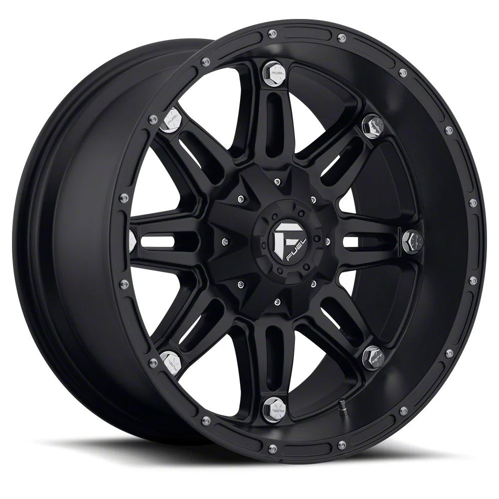 Fuel Wheels Hostage Matte Black 8-Lug Wheel; 18x9; 20mm Offset (07-10 Sierra 3500 HD SRW)