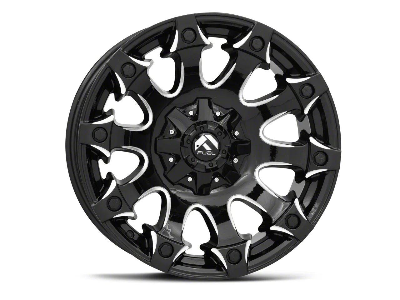 Fuel Wheels Battle Axe Gloss Black Milled 6-Lug Wheel; 20x10; -18mm Offset (21-26 Tahoe)