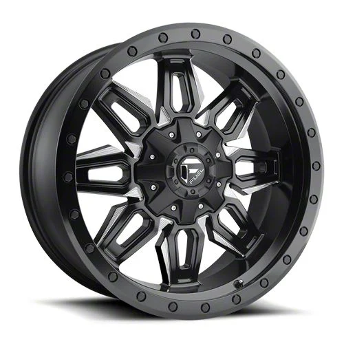 Fuel Wheels Neutron Matte Black Milled 6-Lug Wheel; 20x9; 20mm Offset (21-26 Tahoe)