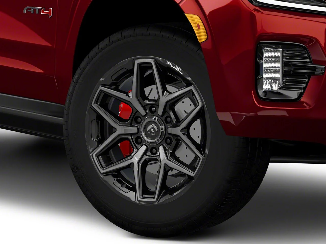 Fuel Wheels Flux Gloss Black Brushed with Gray Tint 6-Lug Wheel; 20x9; 1mm Offset (21-26 Yukon)