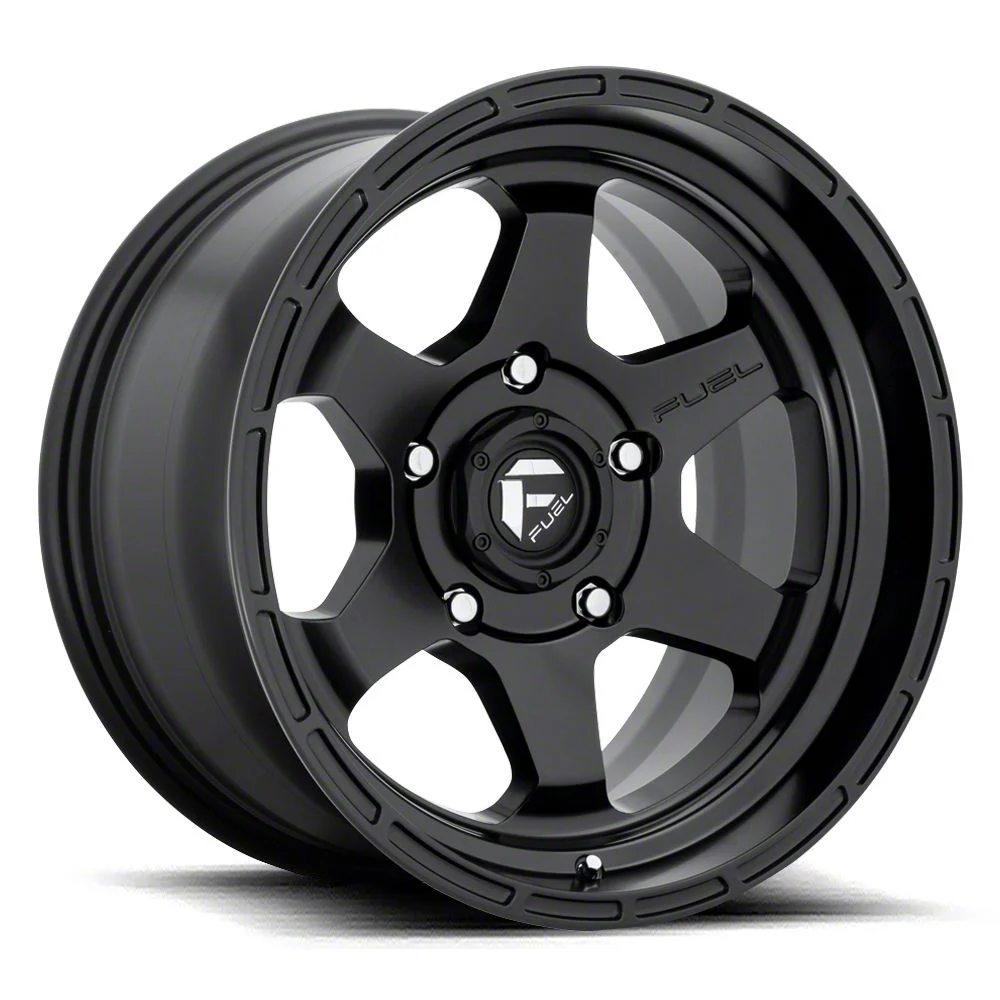 Fuel Wheels Shok Textured Black 6-Lug Wheel; 17x9; 1mm Offset (15-20 Yukon)