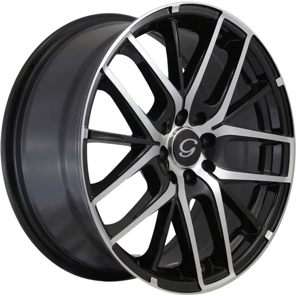 G-Line Alloys G0029 Gloss Black Machined Wheel; 18x8; 35mm Offset (21-26 Mustang Mach-E, Excluding GT)