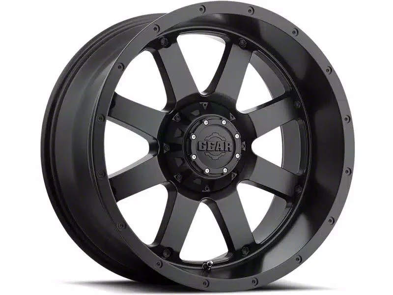 Gear Off-Road Big Block Satin Black 8-Lug Wheel; 20x12; -44mm Offset (11-16 F-250 Super Duty)