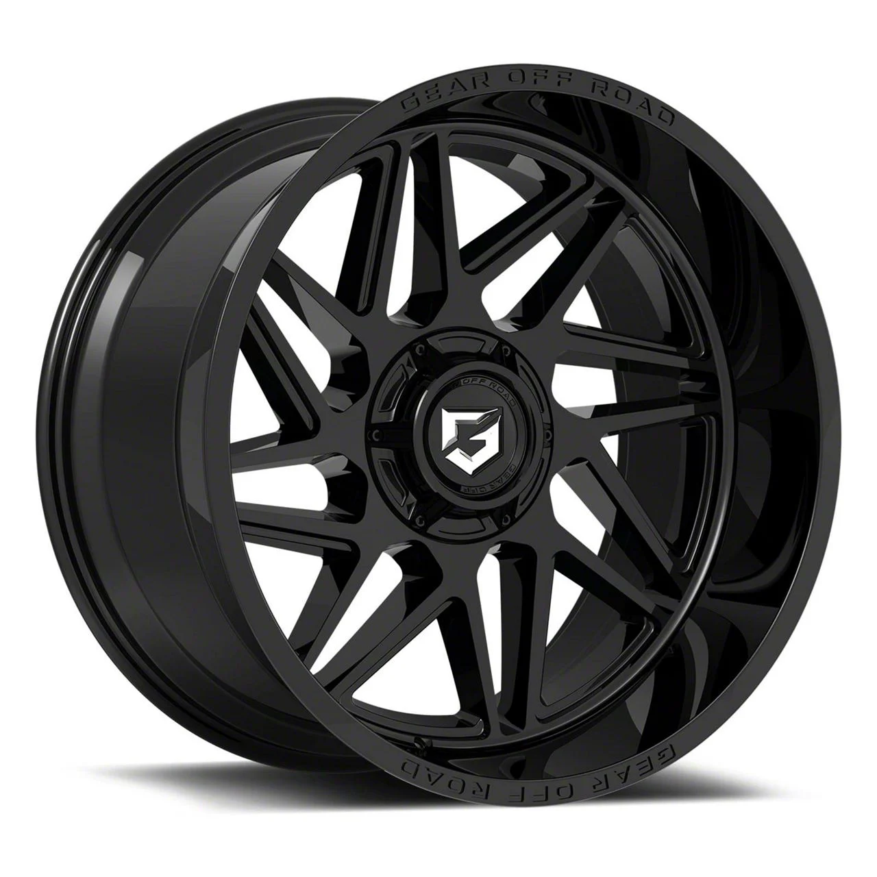 Gear Off-Road Ratio Gloss Black 8-Lug Wheel; 20x12; -44mm Offset (11-16 F-250 Super Duty)