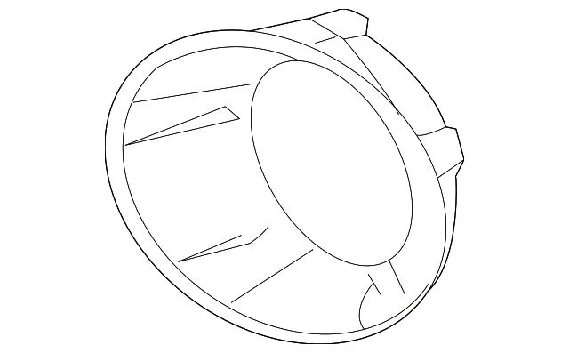 Bumper Insert; Front Right; Fog Lamp Bezel; With Fog Lamps (10-13 Camaro)