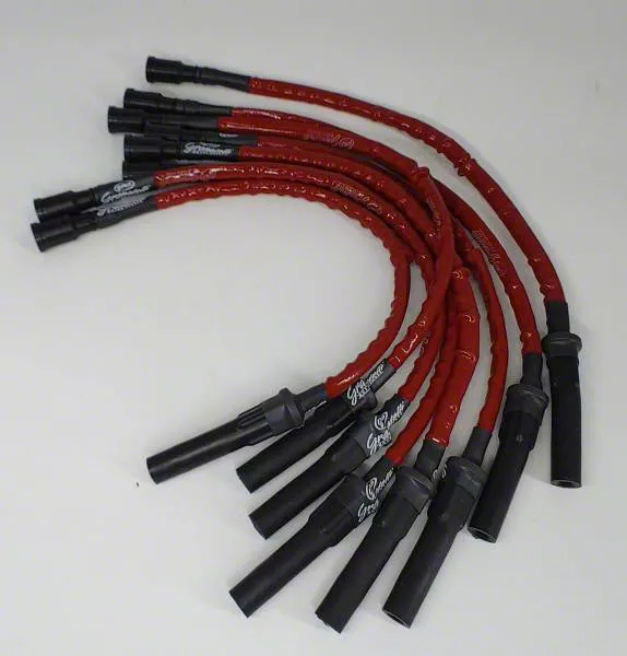 Granatelli Motor Sports Ignition Wires and Coil Pack Internals; High Temp Red (10-14 6.2L F-150)