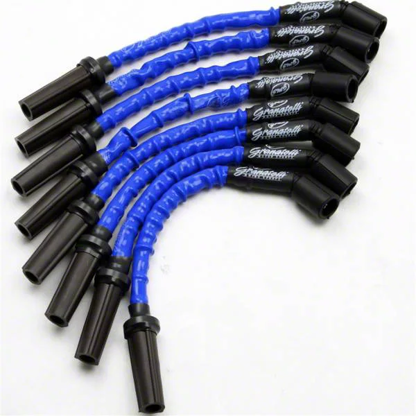 Granatelli Motor Sports High Performance Ignition Wires; High Temp Blue (14-26 V8 Sierra 1500)