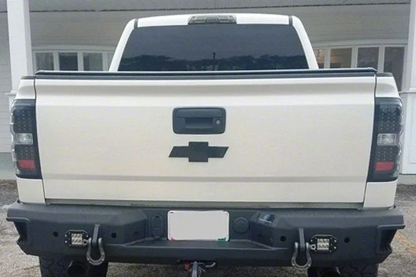 Hammerhead Rear Bumper with Flush Mount Light Openings (15-19 Sierra 2500 HD)