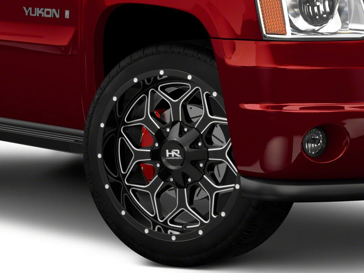 Hardrock Offroad Indestructible Gloss Black Milled 6-Lug Wheel; 22x10; -25mm Offset (07-14 Yukon)