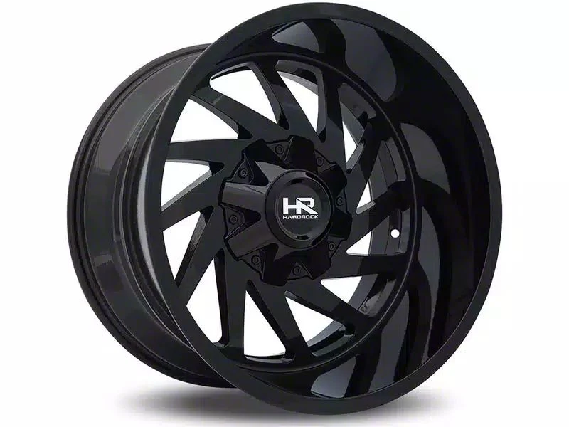 Hardrock Offroad Crusher Gloss Black 8-Lug Wheel; 20x12; -44mm Offset (11-16 F-250 Super Duty)