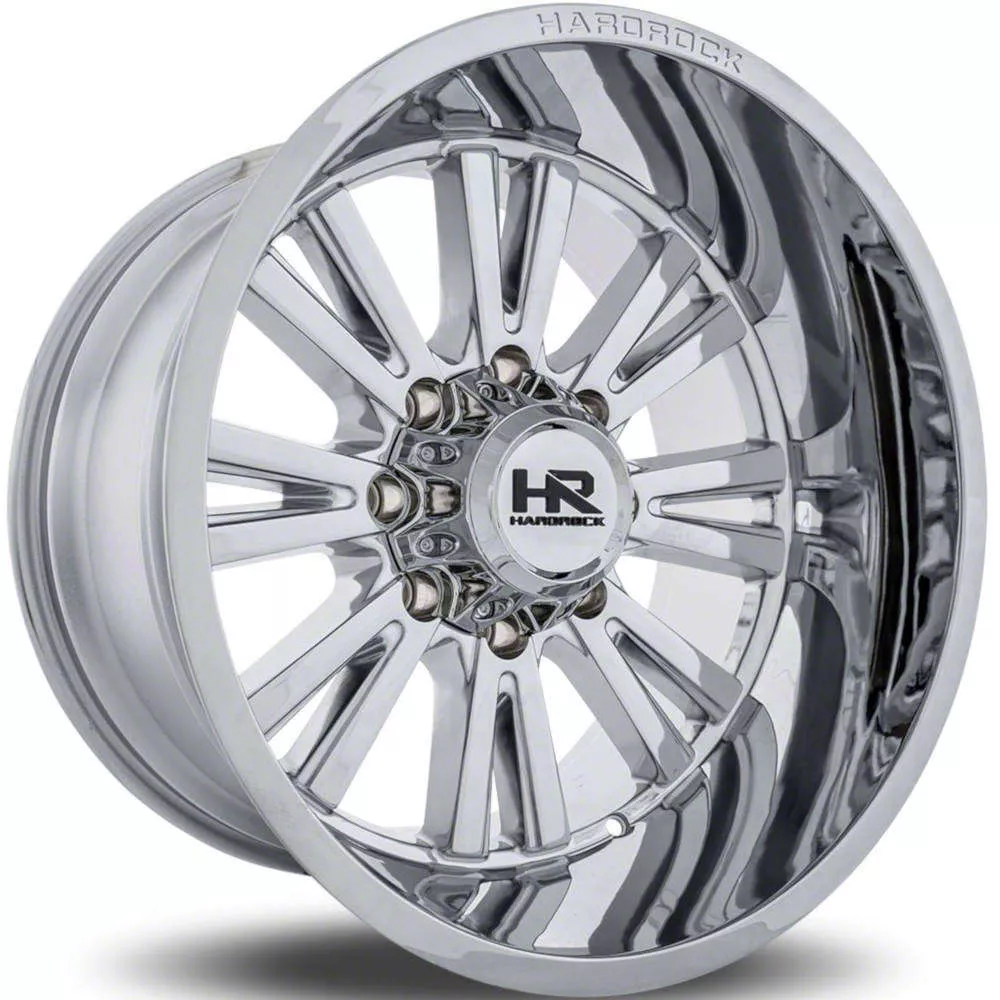 Hardrock Offroad Spine Xposed Chrome 8-Lug Wheel; 20x12; -44mm Offset (15-19 Sierra 3500 HD SRW)