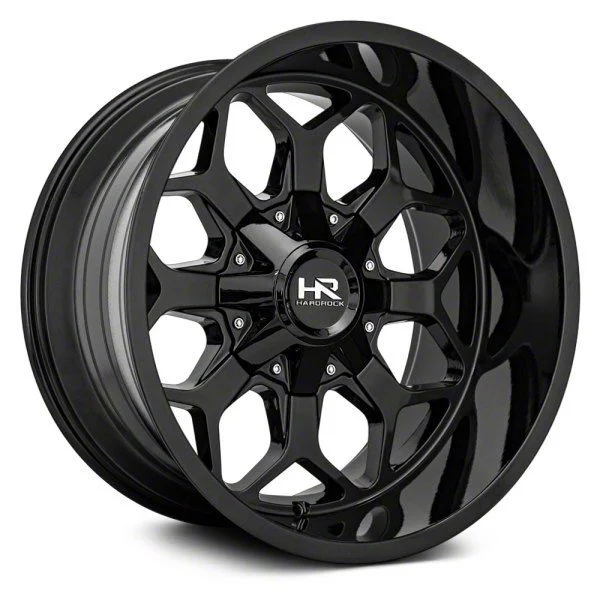 Hardrock Offroad Indestructible Gloss Black 6-Lug Wheel; 22x10; -25mm Offset (15-20 Yukon)