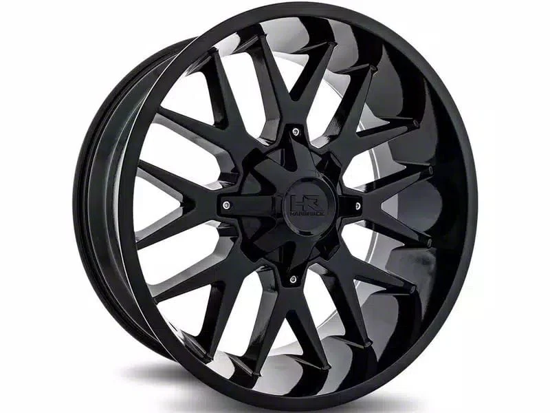 Hardrock Offroad Affliction Gloss Black 5-Lug Wheel; 20x10; -19mm Offset (09-18 RAM 1500)