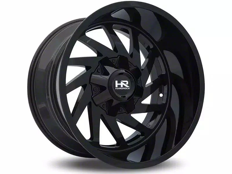 Hardrock Offroad Crusher Gloss Black 5-Lug Wheel; 20x9; 0mm Offset (09-18 RAM 1500)