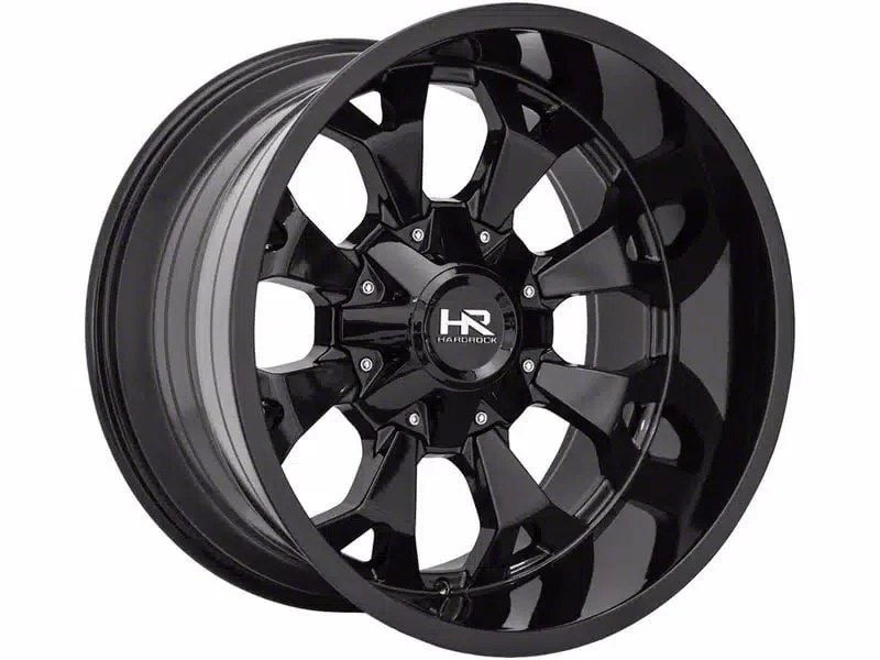 Hardrock Offroad Devastator Gloss Black 5-Lug Wheel; 20x10; -19mm Offset (09-18 RAM 1500)