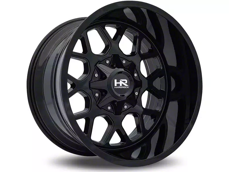 Hardrock Offroad Gunner Gloss Black 5-Lug Wheel; 20x10; -19mm Offset (09-18 RAM 1500)