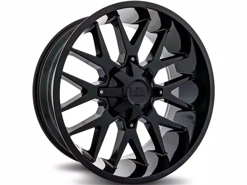 Hardrock Offroad H700 Gloss Black 5-Lug Wheel; 20x9; 0mm Offset (09-18 RAM 1500)