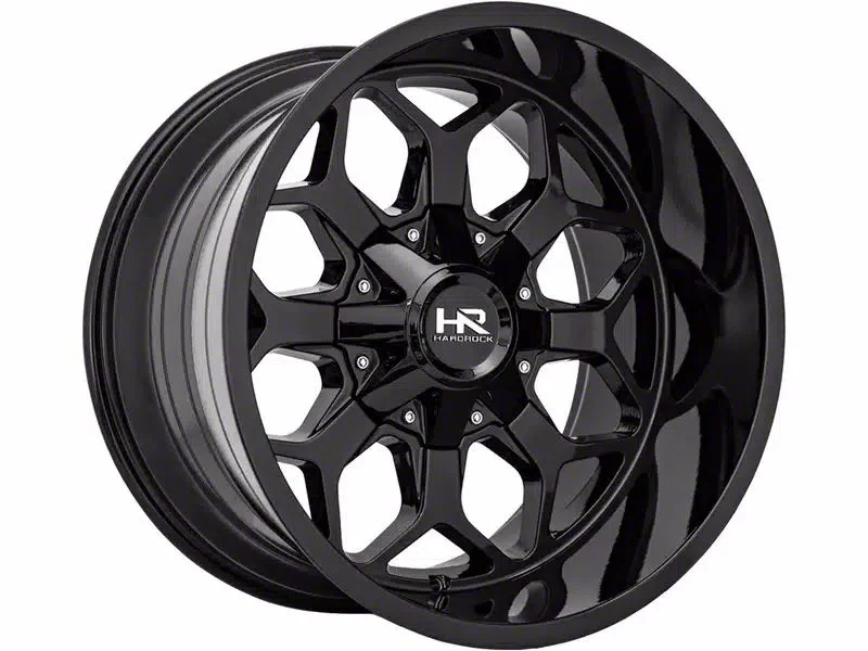 Hardrock Offroad Indestructible Gloss Black 5-Lug Wheel; 20x10; -19mm Offset (09-18 RAM 1500)