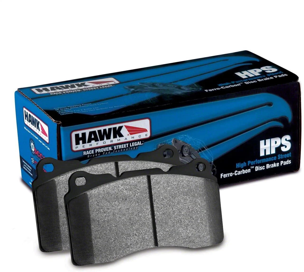 Hawk Performance HPS Brake Pads; Front Pair (16-24 Camaro LS & LT w/ 4-Piston Front Calipers; 20-24 Camaro LT1)