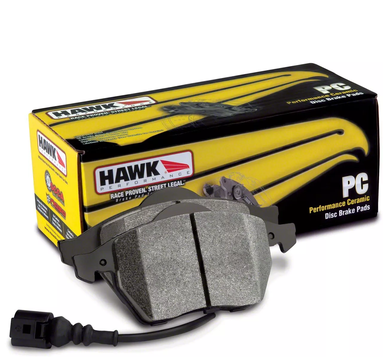 Hawk Performance Ceramic Brake Pads; Front Pair (15-23 Challenger w/ 6-Piston Front Calipers)