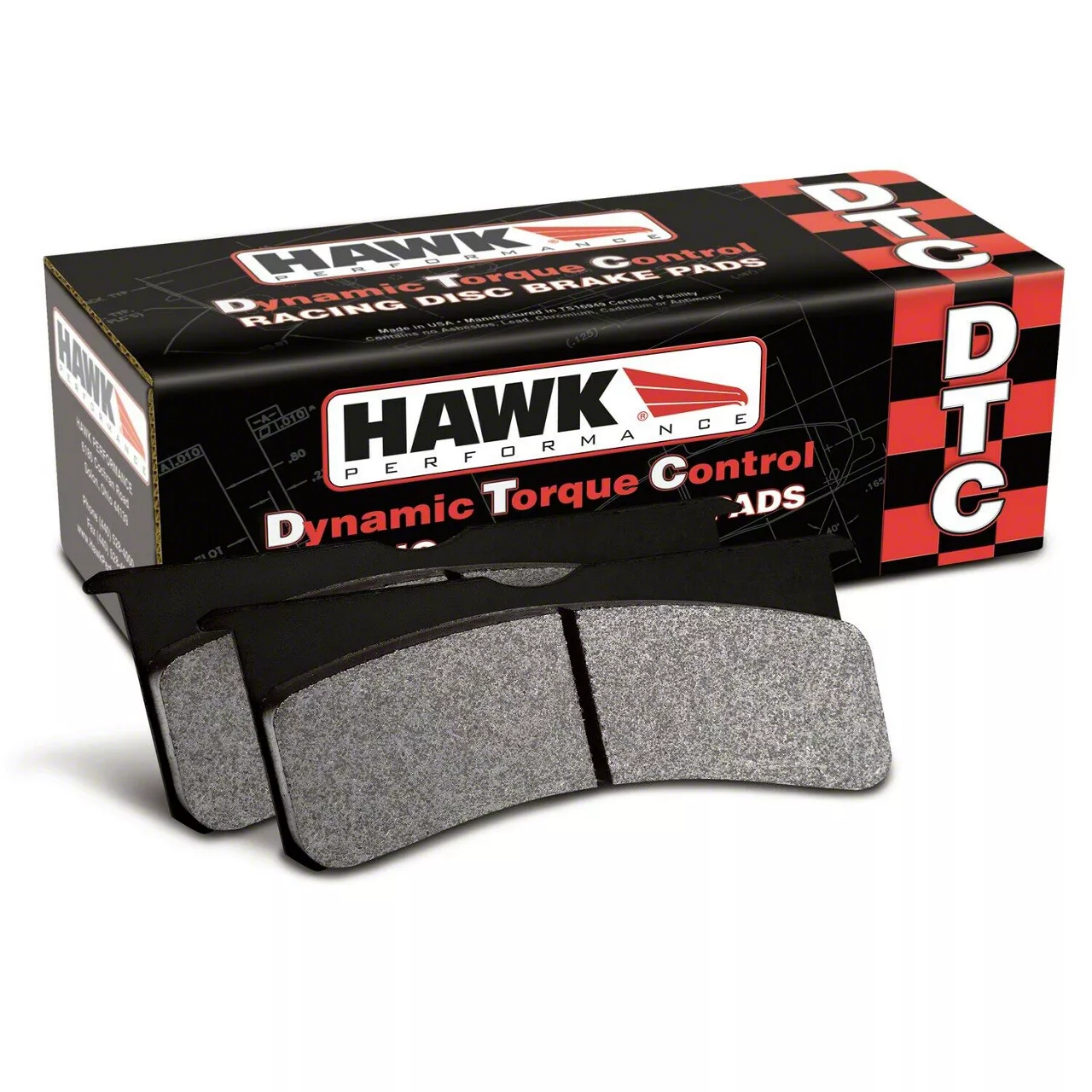 Hawk Performance DTC-80 Brake Pads; Front Pair (15-23 Challenger w/ 6-Piston Front Calipers)