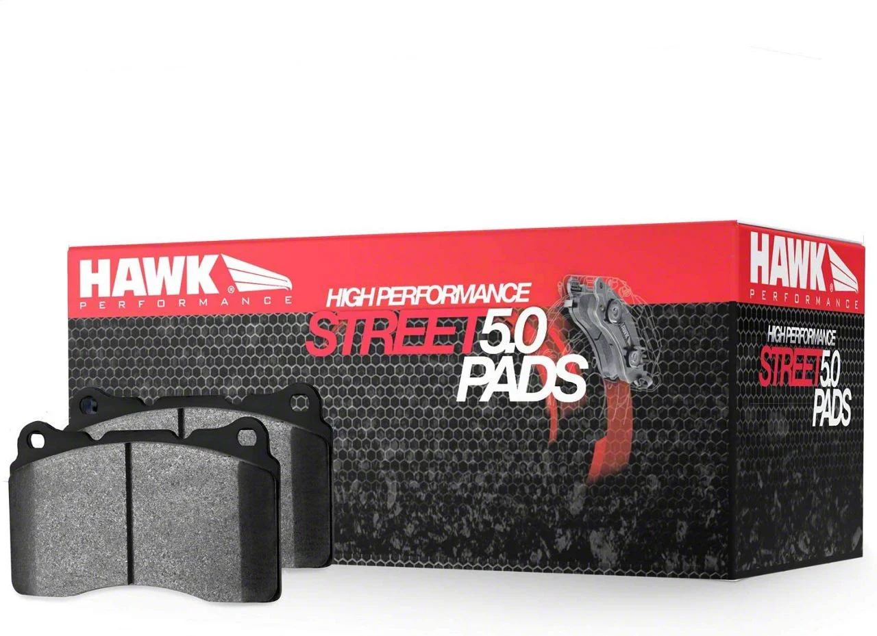 Hawk Performance HPS 5.0 Brake Pads; Rear Pair (09-23 Challenger w/ Single or Dual Piston Front Calipers)
