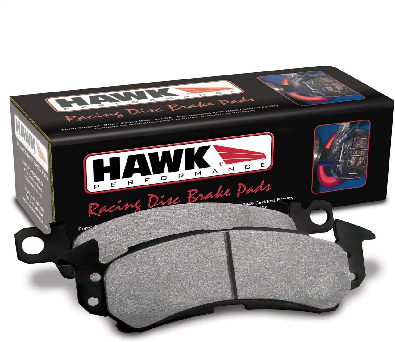 Hawk Performance HP Plus Brake Pads; Front Pair (15-23 Challenger w/ 6-Piston Front Calipers)