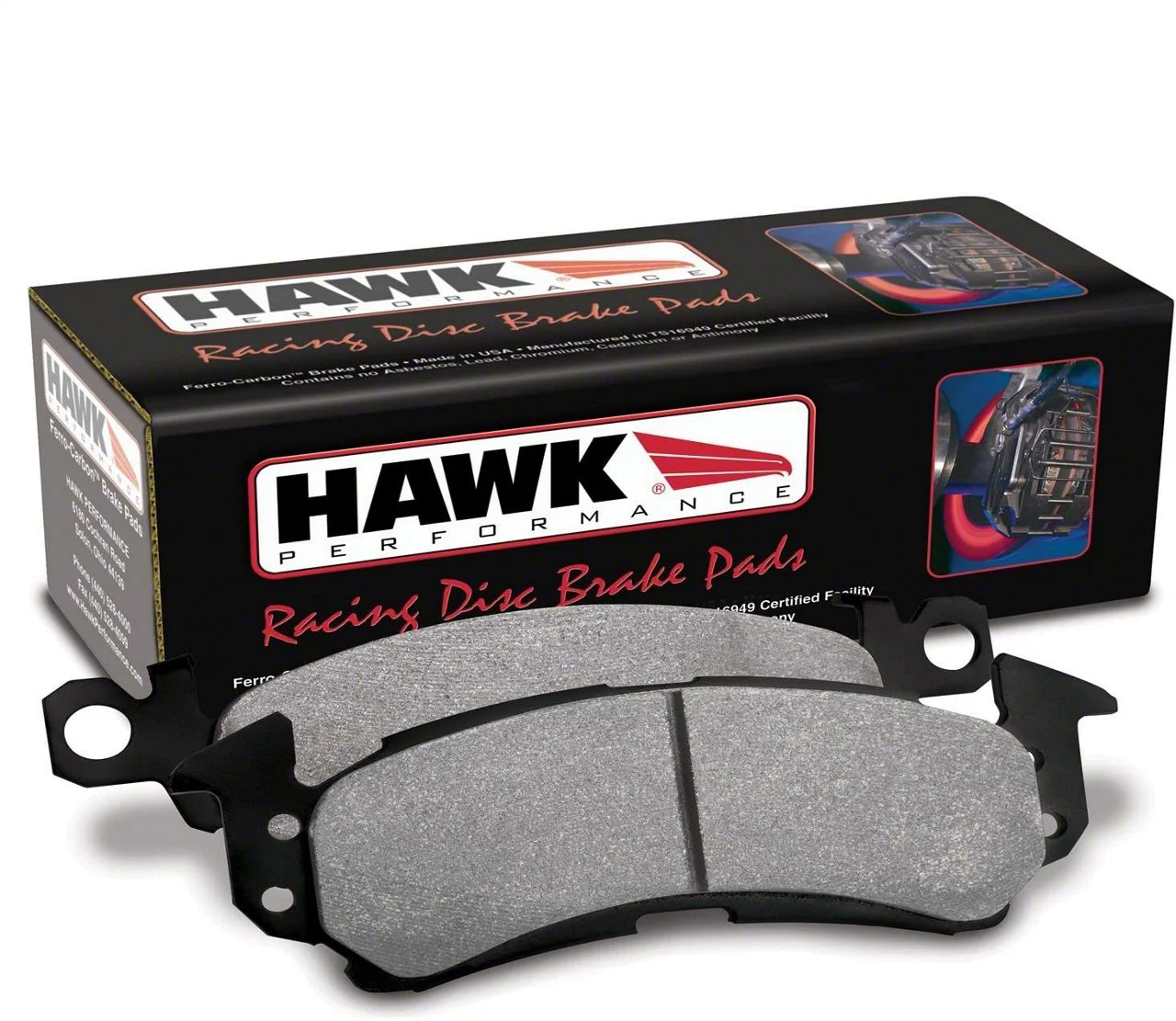 Hawk Performance HP Plus Brake Pads; Front Pair (06-13 Charger w/ Vented Rear Rotors; 14-23 Charger Daytona, GT, Pursuit, R/T, SE, SRT8, SXT)