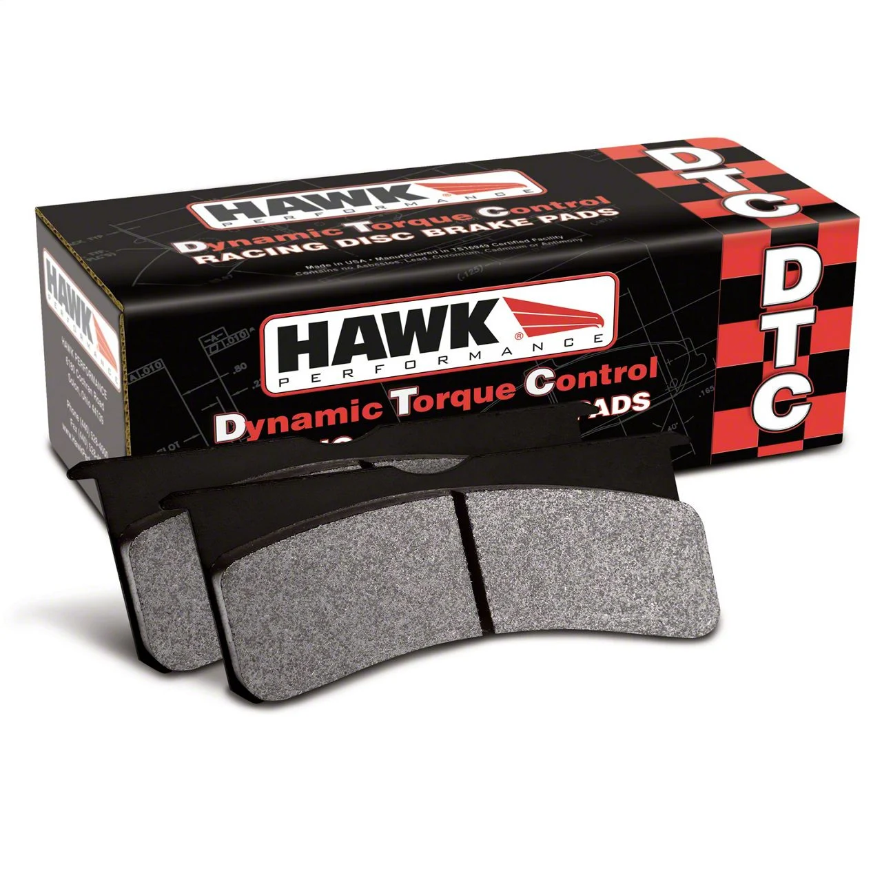 Hawk Performance DTC-30 Brake Pads; Front Pair (2000 Mustang Cobra R)